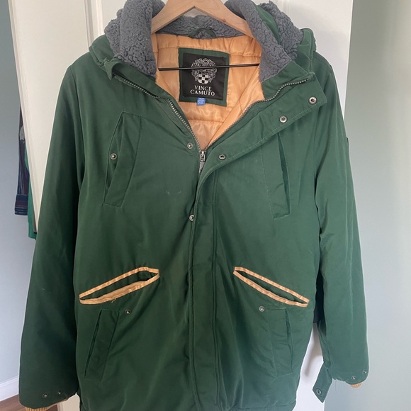 Vince Camuto Forest Green Puffer Jacket for Men - Picture 1 of 11